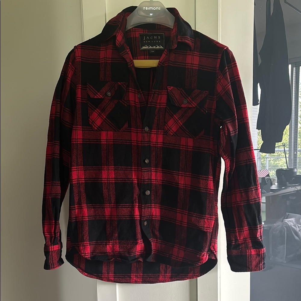 Jachs Classic Red and Black Checkered Shirt